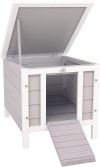 PawHut Conejera de Madera Exterior Jaula Caseta para Roedores