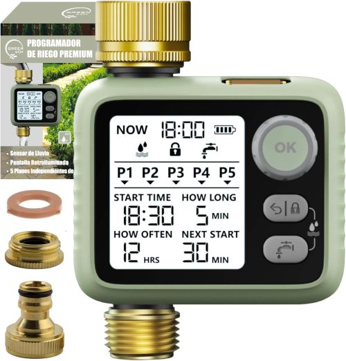 Programador de Riego Premium - Conectores de Latón