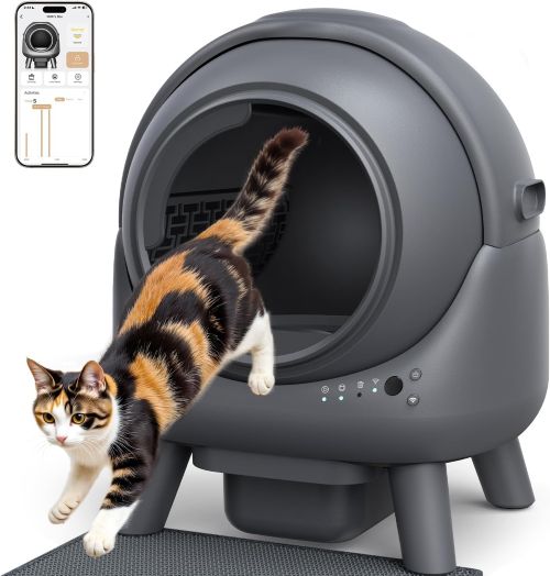 Arenero Gatos Autolimpiable FEELNEEDY Caja de Arena Sin Olor