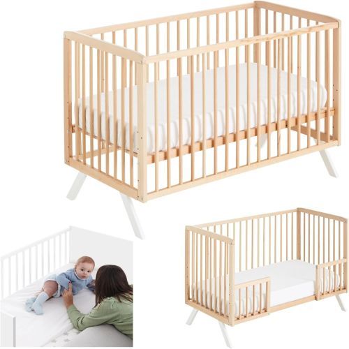 Cuna Bebe Convertible en Cama. Cuna colecho 120x60 Koala