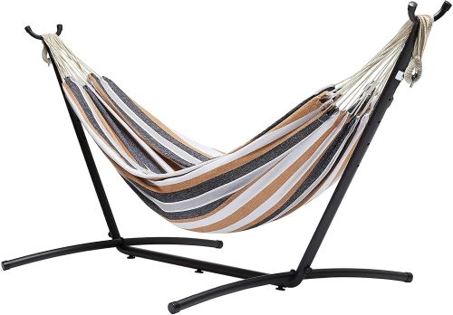 Amazon Basics medianas Hamaca de tela con soporte