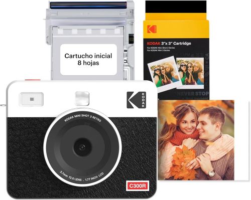 KODAK Mini Shot 3 Retro 4PASS 2-en-1 Cámara Instantánea e Impresora