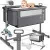 KESSER® Cama supletoria Hubi 3en1, colecho para bebé con colchón Blando