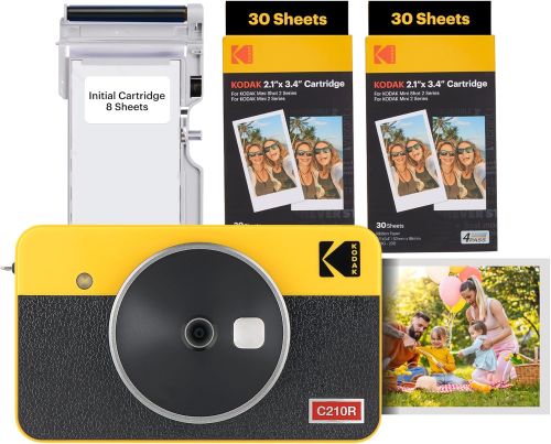Kodak Mini Shot 2 Retro Paquete de 68 hojas Cámara instantánea inalámbrica