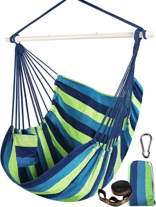 Chihee Columpios Silla Hamaca Fuerte Metal Plegable