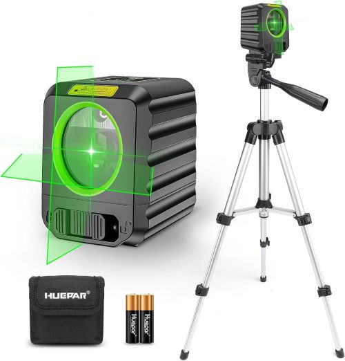 Nivel Láser con Trípode, Huepar B011G-TP Kit De 100 Pies