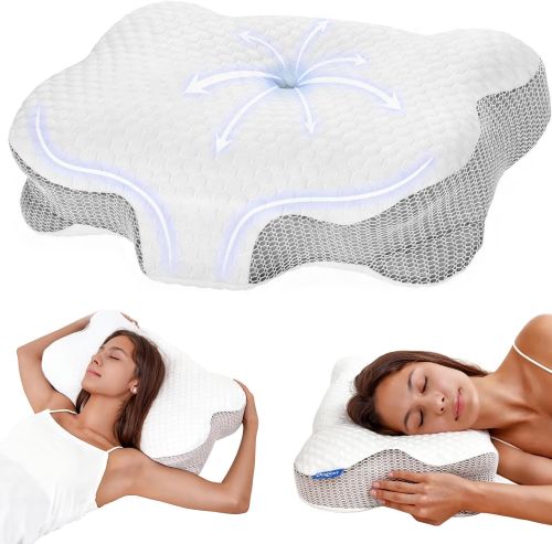 Almohada Cervicales y Cuello, de Espuma Viscoelastica Dozion