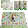 MIKMEL Alfombra Bebe Acolchada Plegable Reversible