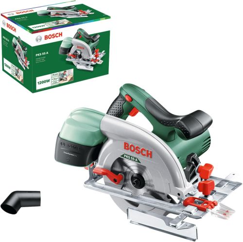 Bosch Sierra circular PKS 55 A (Disco de sierra, tope paralelo