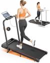 TOPUTURE 4 en 1 Cinta de Correr Plegable, 9% Inclinación