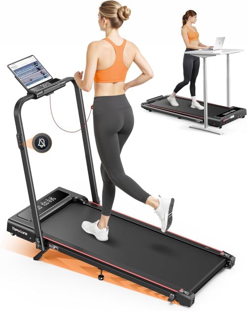 TOPUTURE 4 en 1 Cinta de Correr Plegable, 9% Inclinación