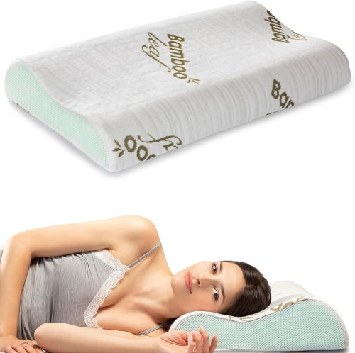 Flowen Almohada Cervical y Cuello Viscoelastica Cojin Ortopédico