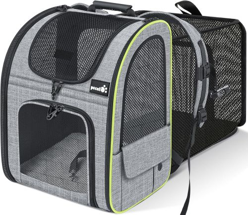  Pecute Mochila Gato＜6kg Mochilas para Gatos y Perro Transportin