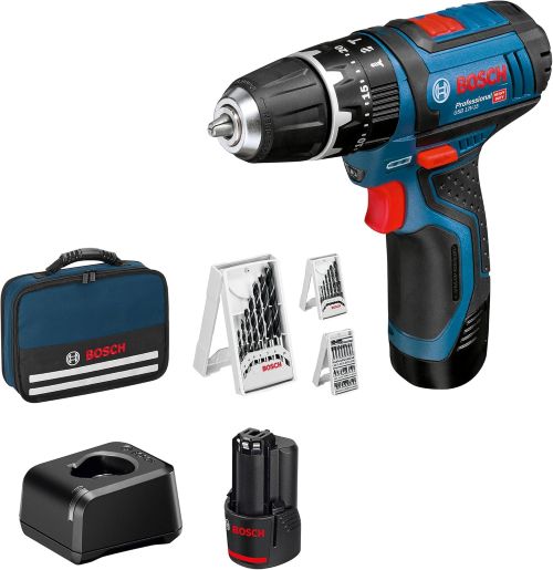 Bosch Professional 12V System taladro percusión batería GSB 12V-15