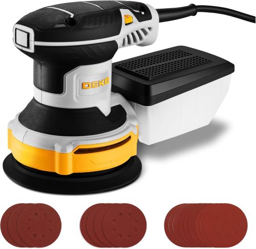 DEKOPRO Lijadora Orbital 300W, 6 Velocidades, 14000 RPM