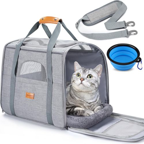 Morpilot Transportín Perro Gato, Bolsa Transporte Transpirable para Mascotas