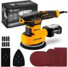 DEKOPRO Lijadora Orbital 3 en 1-Lijadora Orbital Con Cable de 300W