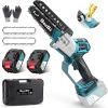 SEESII Mini Motosierra Batería 6 Pulgadas, Sin Escobillas