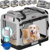 CADOCA® Transportín Mascotas Plegable con Alfombrilla Suave