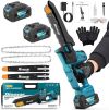 Mini Motosierra Bateria para Poda, 8 Pulgadas 20V-8000mAh