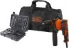 BLACK+DECKER Taladro percutor con cable 710W