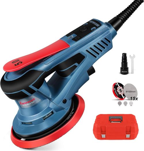  FANZWORK Lijadora rotorbital EZ150A, 350W, órbita de 5 mm