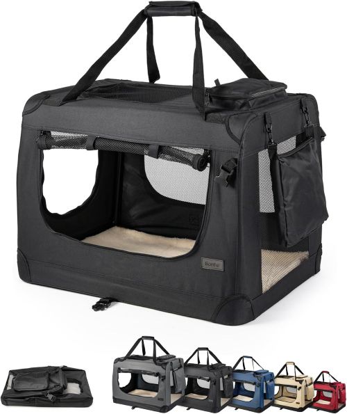 lionto Bolsa de Transporte para perros gatos box caja plegable