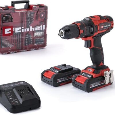 Einhell taladro atornillador percutor con batería TE-CD 18-40 Li-i +64 Power X-Change-2