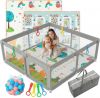 JUPPLIES Parque Infantil Bebe 120x120cm + Alfombra Bebe