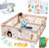 BELLEBEBE - Parque Infantil Bebe - 120x180cm - Corralito bebe con Alfombra