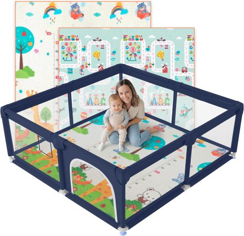 UPPLIES Parque Infantil Bebe 120x120cm + Alfombra Bebe