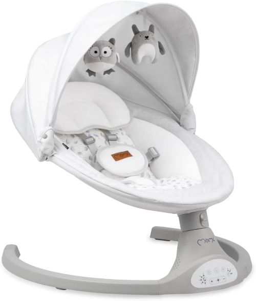 MoMi KENANI Mecedora para Niños hasta 9 kg, Plegable, con Mando a Distancia y Bluetooth