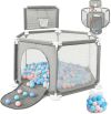 JUPPLIES Parque Infantil Bebe 127x127cm Hexagonal