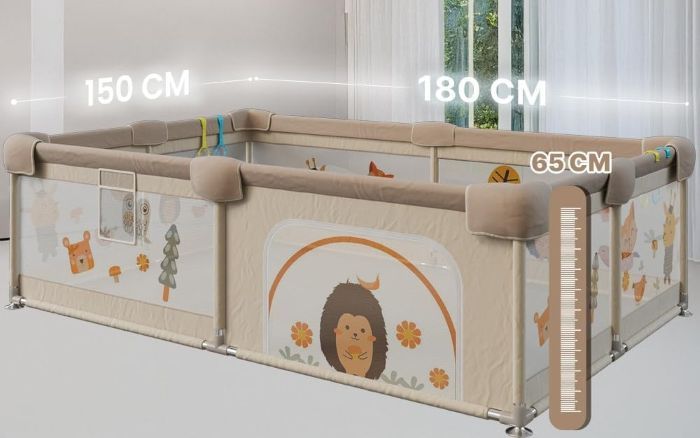 Parque infantil con diseño colorido